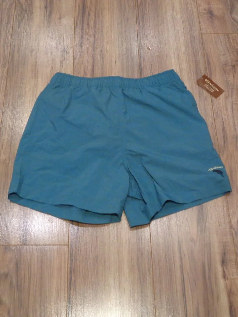 Caribbean Roundtree & Yorke / Size Small / Teal / New Men's Swim Trunks Shorts